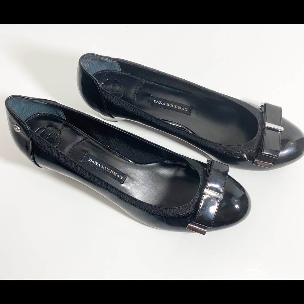 ❤️ 3/20 Dana Buchanan Black Patent Leather Heels